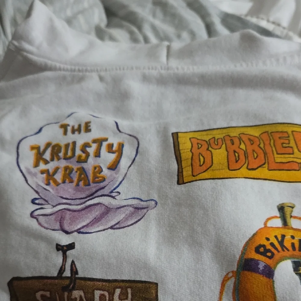 SpongeBob White Hoodie - Picture 10 of 13